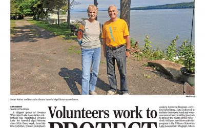 Auburn Citizen Article: “OWLA: Volunteers work to protect Owasco Lake” by OWLA President Ann Robson